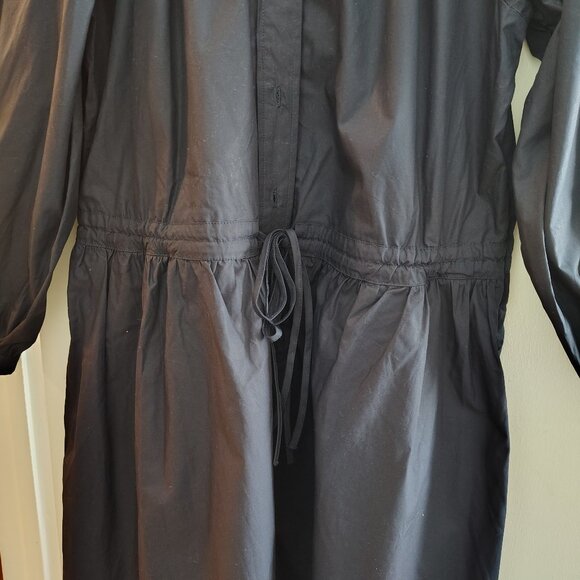 Free Assembly gathered neck cotton maxi dress with long sleeves - Picture 4 of 13